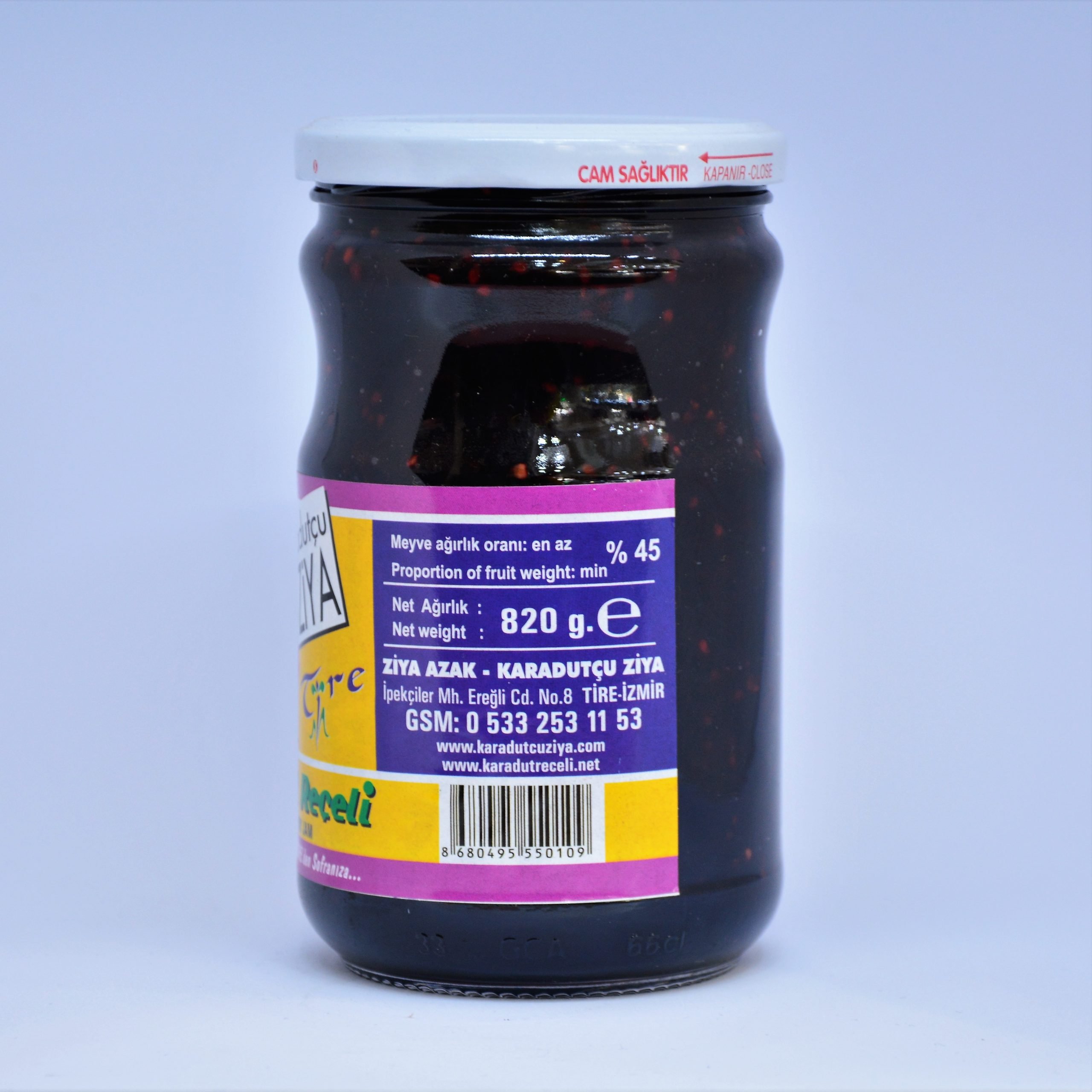 Karadutçu Ziya Karadut Reçeli 820 gr. - Görsel 2