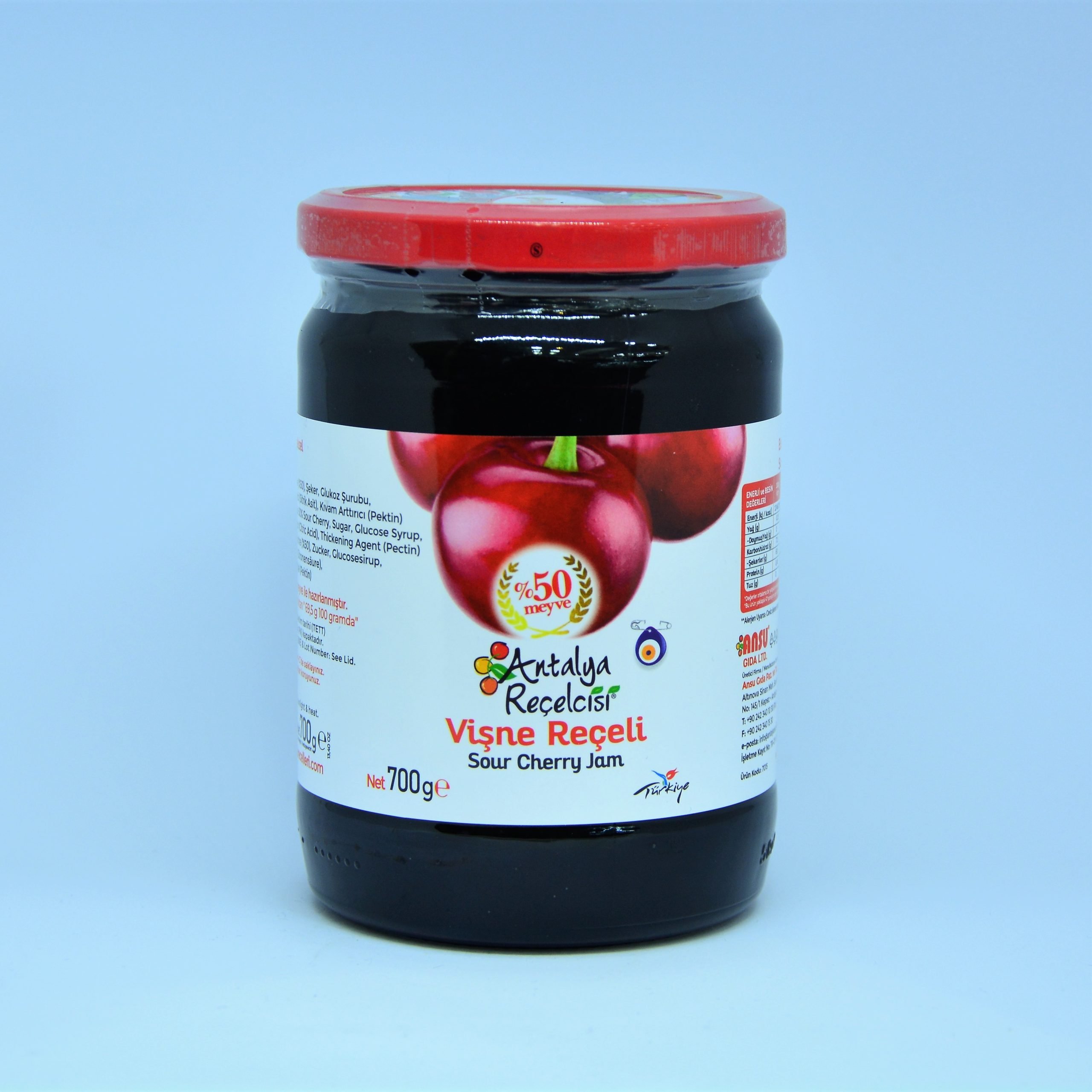 Antalya Reçelcisi Vişne Reçeli 700 gr.