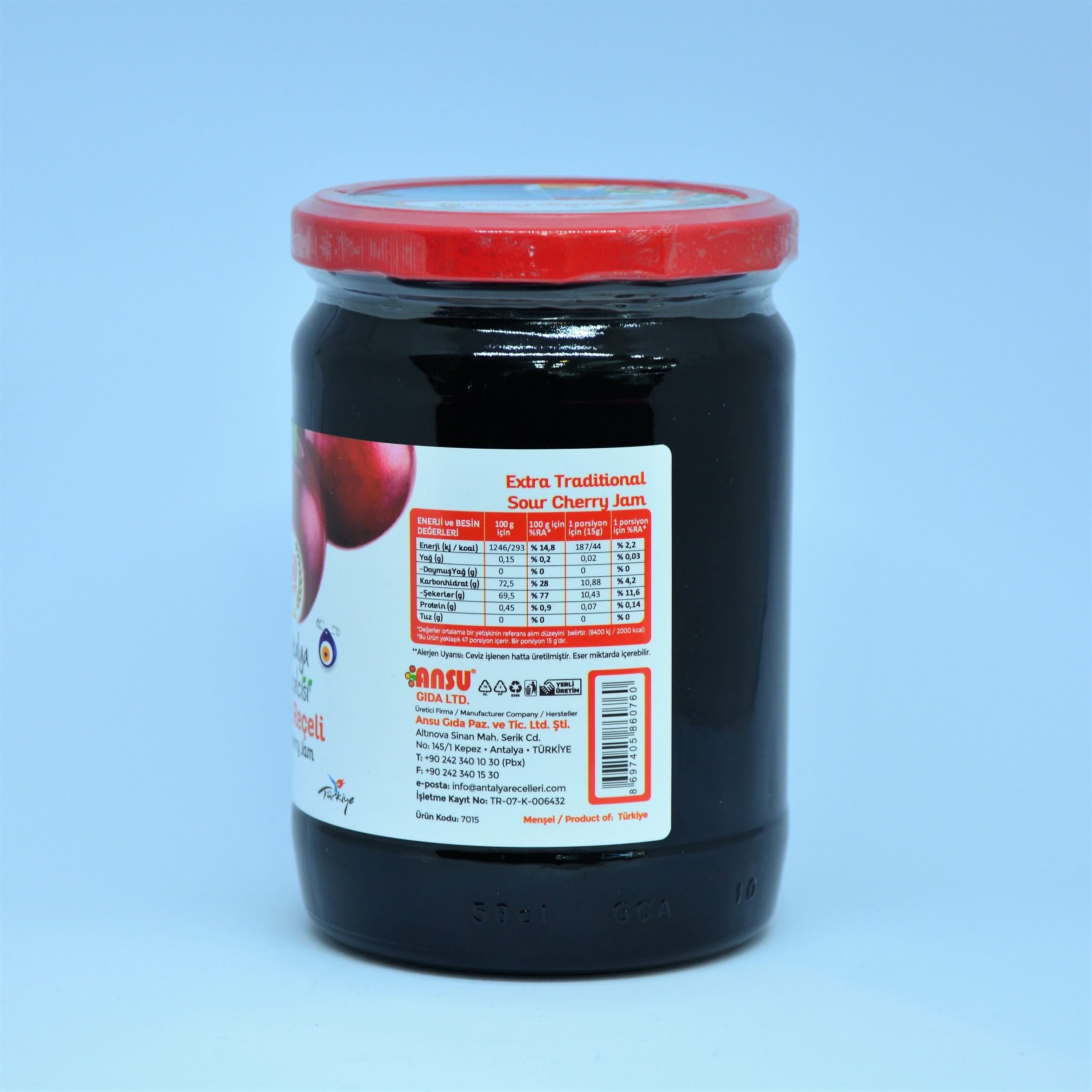 Antalya Reçelcisi Vişne Reçeli 700 gr. - Görsel 3