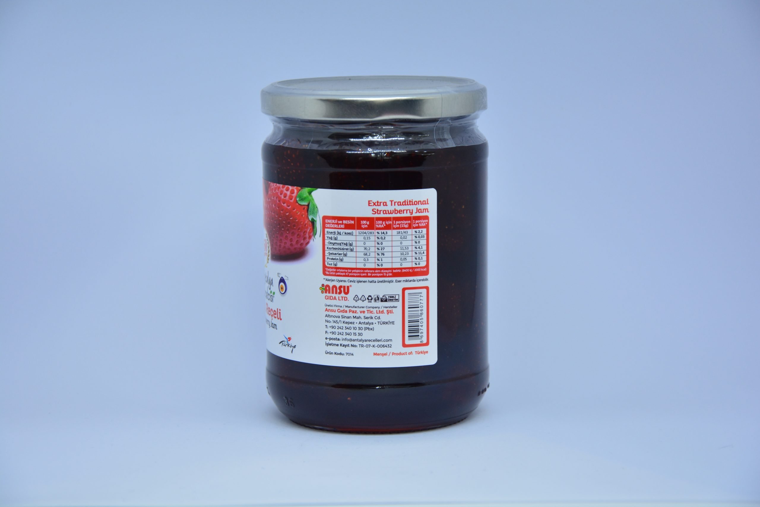 Antalya Reçelcisi Çilek Reçeli 700 gr. - Görsel 3